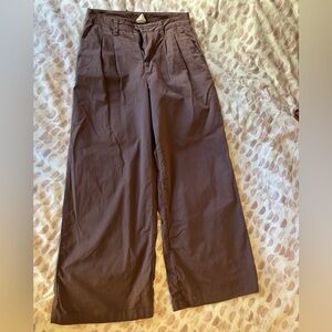 Pact Brown Wide Leg Pants